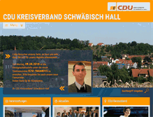 Tablet Screenshot of cdu-sha.de